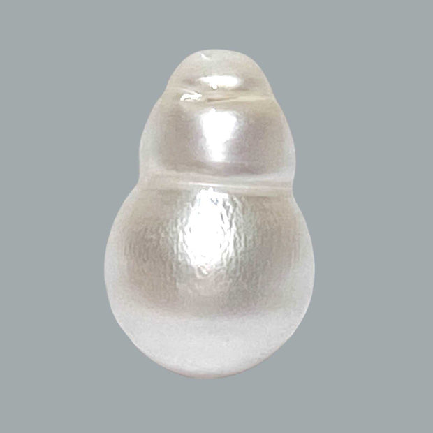 Baroque 15 x 23.3mm 33.2 Carats White South Sea Pearl Loose Un-Drilled