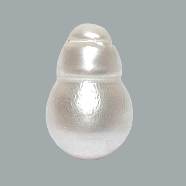 Baroque 15 x 23.3mm 33.2 Carats White South Sea Pearl Loose Un-Drilled