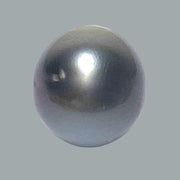 Egg Round 29 Carat 15.4 x 17mm Tahitian Sea Peacock Gray Blue Pearl