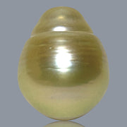 Teardrop 12.8 x 16mm 17.4 Carats Natural Gold South Sea Loose Pearl