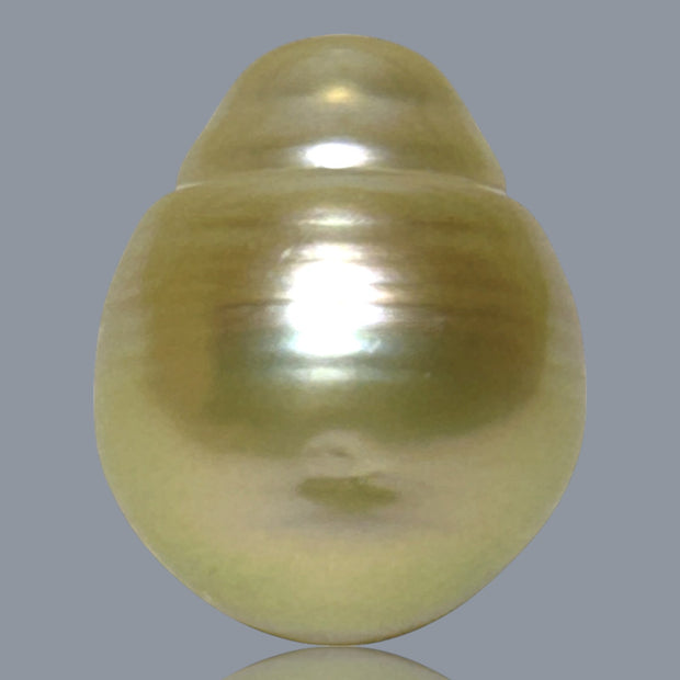 Teardrop 12.8 x 16mm 17.4 Carats Natural Gold South Sea Loose Pearl