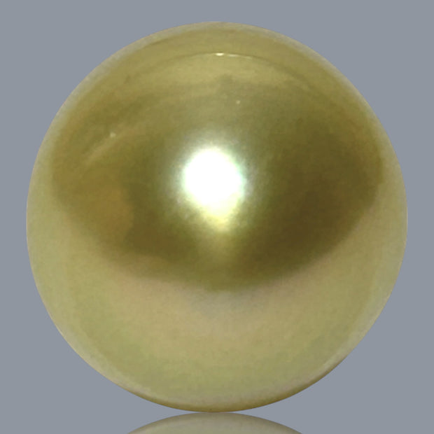 Teardrop 12.8 x 16mm 17.4 Carats Natural Gold South Sea Loose Pearl