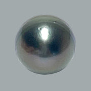 Round 15mm 24.8 Carat Tahitian Sea Natural Gray Blue Pearl Un-Drilled