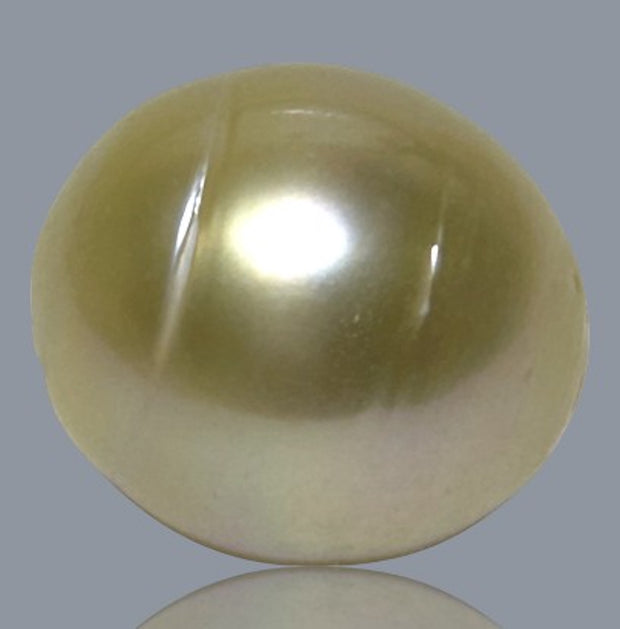 Giant 15 x 16.6mm 26.8 Carats Natural Gold South Sea Loose Pearl