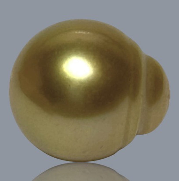 Oval 14 x 15.8mm 20.6 Carats Deep Gold South Sea Loose Pearl