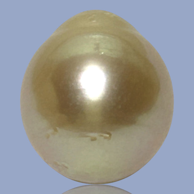 Silky Giant 14.8 x 17mm 26.3 Carats Rich Gold South Sea Pearl