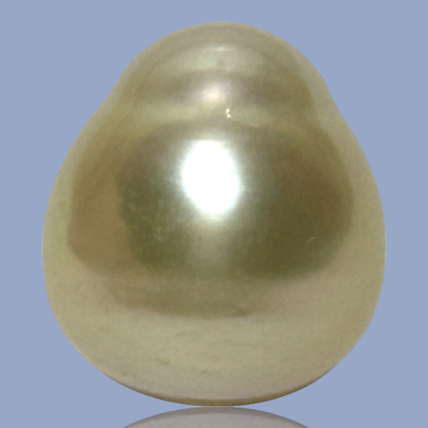 Unique Giant 14.8 x 16.4mm 25.3 Carats Gold Philippines South Sea Pearl