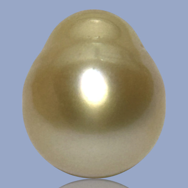 Oval Drop 14.3 x 17mm 23.3 Carats Rich Gold South Sea Pearl Loose