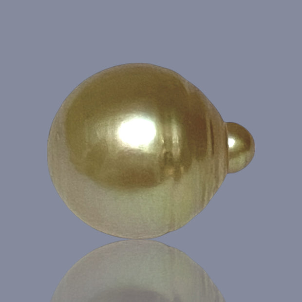 Oval Giant 15 x 17.6mm 24.7 Carats Deep Gold South Sea Loose Pearl