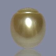 Oval Giant 16.9 x 19.2mm 40.2 Carats Deep Gold South Sea Loose Pearl