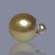 RARE Giant 16 x 20.5mm Deep Gold Philippines South Sea Pearl Loose