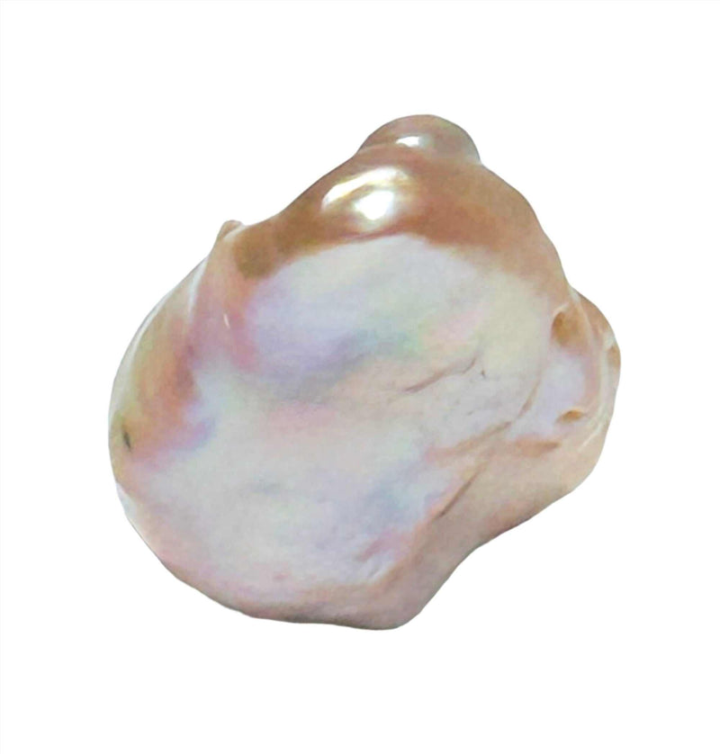 Cocktail 9.5 - 10mm Natural White South Sea Round Pearl Ring Size 6.5