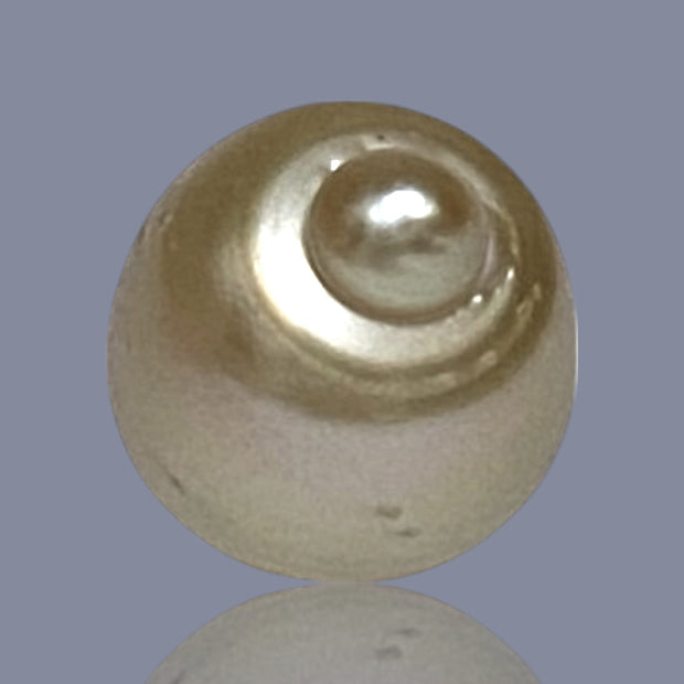 RARE Giant 16.3 x 19.1mm 33.7 Carats Deep Gold South Sea Pearl Loose