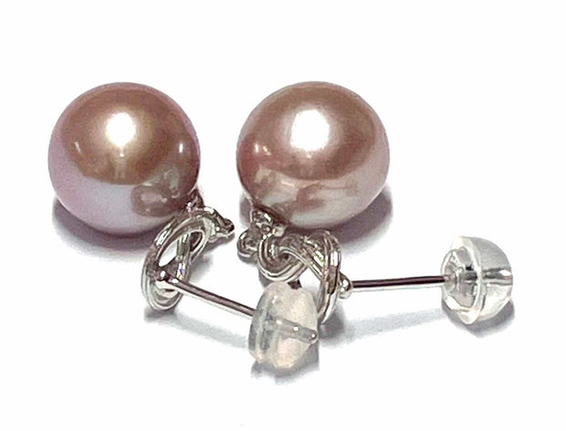 Stunning 10 - 10.5mm Lavender Pink Round Edison Cultured Pearl EarringStunning Natural Lavender Pink Round 10 - 10.5mm Edison Cultured Super High Luster Pearl Dangle Earrings / Best Gift For HerPEARL INFORMATIONPearl Type: Genuine EdisEarringsFine JewelryThe Fine Pearls Jewelry5mm Lavender Pink Round Edison Cultured Pearl Earrings