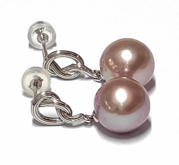 Stunning 10 - 10.5mm Lavender Pink Round Edison Cultured Pearl EarringStunning Natural Lavender Pink Round 10 - 10.5mm Edison Cultured Super High Luster Pearl Dangle Earrings / Best Gift For HerPEARL INFORMATIONPearl Type: Genuine EdisEarringsFine JewelryThe Fine Pearls Jewelry5mm Lavender Pink Round Edison Cultured Pearl Earrings