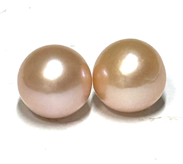 A Pair 5A Gradings 10.5 - 11mm Natural Purple Pink Edison Cultured PeaGenuine A Pair Mirror Luster 18 Carats 10.5 - 11mm Natural Purple Pink Round Edison Cultured Pearl Loose - Undrilled For Making Jewelry BeadsPEARL INFORMATIONPearl TTapioca PearlsFine JewelryThe Fine Pearls Jewelry5 - 11mm Natural Purple Pink Edison Cultured Pearls