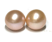 A Pair 5A Gradings 10.5 - 11mm Natural Purple Pink Edison Cultured PeaGenuine A Pair Mirror Luster 18 Carats 10.5 - 11mm Natural Purple Pink Round Edison Cultured Pearl Loose - Undrilled For Making Jewelry BeadsPEARL INFORMATIONPearl TTapioca PearlsFine JewelryThe Fine Pearls Jewelry5 - 11mm Natural Purple Pink Edison Cultured Pearls