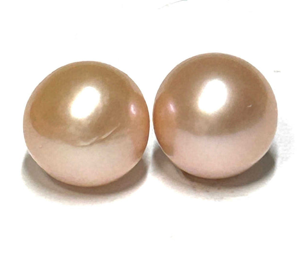 A Pair 5A Gradings 10.5 - 11mm Natural Purple Pink Edison Cultured PeaGenuine A Pair Mirror Luster 18 Carats 10.5 - 11mm Natural Purple Pink Round Edison Cultured Pearl Loose - Undrilled For Making Jewelry BeadsPEARL INFORMATIONPearl TTapioca PearlsFine JewelryThe Fine Pearls Jewelry5 - 11mm Natural Purple Pink Edison Cultured Pearls