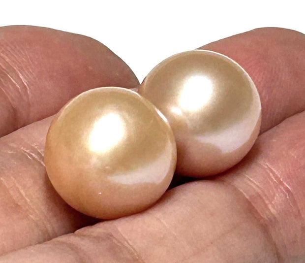 A Pair 5A Gradings 10.5 - 11mm Natural Purple Pink Edison Cultured PeaGenuine A Pair Mirror Luster 18 Carats 10.5 - 11mm Natural Purple Pink Round Edison Cultured Pearl Loose - Undrilled For Making Jewelry BeadsPEARL INFORMATIONPearl TTapioca PearlsFine JewelryThe Fine Pearls Jewelry5 - 11mm Natural Purple Pink Edison Cultured Pearls