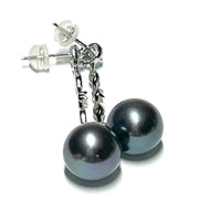 Gorgeous 11-11.5mm Edison Peacock Black Round Pearl Dangle EarringsBest Gift For Her / Gorgeous Huge 11 - 11.5mm Edison Natural Peacock Black Overtone Overtone Cultured Round Pearl Handmade Dangle Long EarringsPEARL INFORMATIONPearlEarringsFine JewelryThe Fine Pearls JewelryGorgeous 11-11