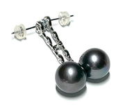 Gorgeous 11-11.5mm Edison Peacock Black Round Pearl Dangle EarringsBest Gift For Her / Gorgeous Huge 11 - 11.5mm Edison Natural Peacock Black Overtone Overtone Cultured Round Pearl Handmade Dangle Long EarringsPEARL INFORMATIONPearlEarringsFine JewelryThe Fine Pearls JewelryGorgeous 11-11