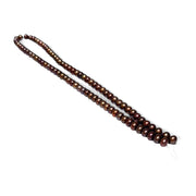 Shinny 6 - 6.5mm Corn Round Multi Brown Bronze Pearl 16" Strand