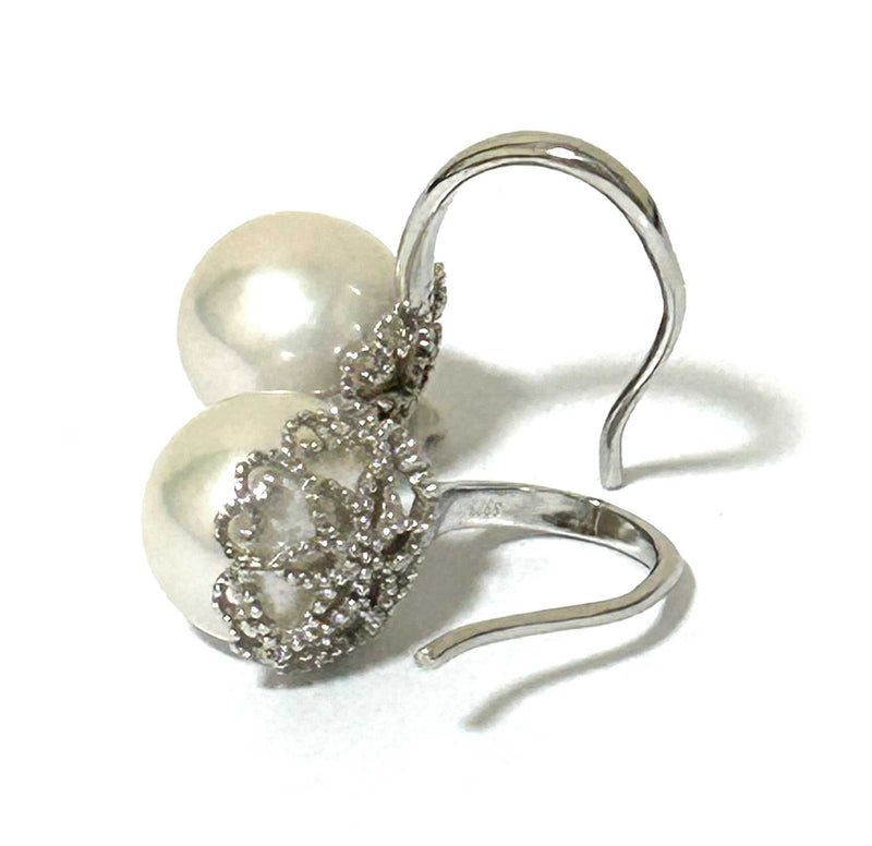 5A 10 - 10.5mm Edison Purple Brown Round Pearl Cocktail Ring Size 8