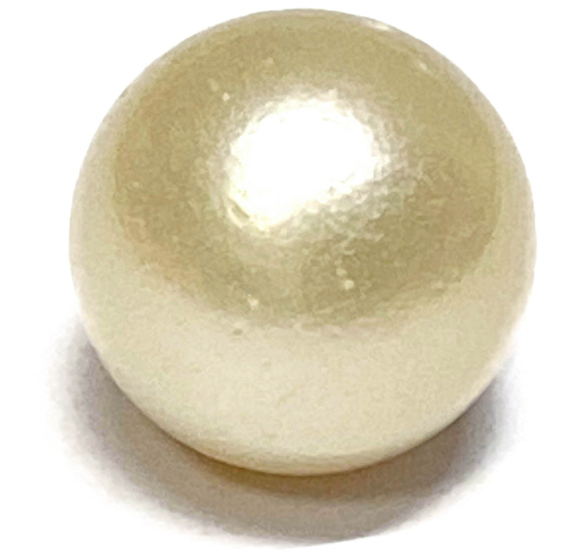 Round 20.5 Carat 14.2mm Natural Pale White Gold South Sea Pearl Loose