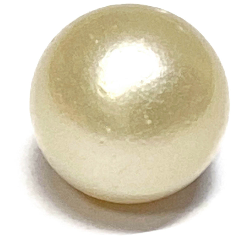 Round 18.9 Carat 13.8mm Natural Pale White Gold South Sea Pearl Loose