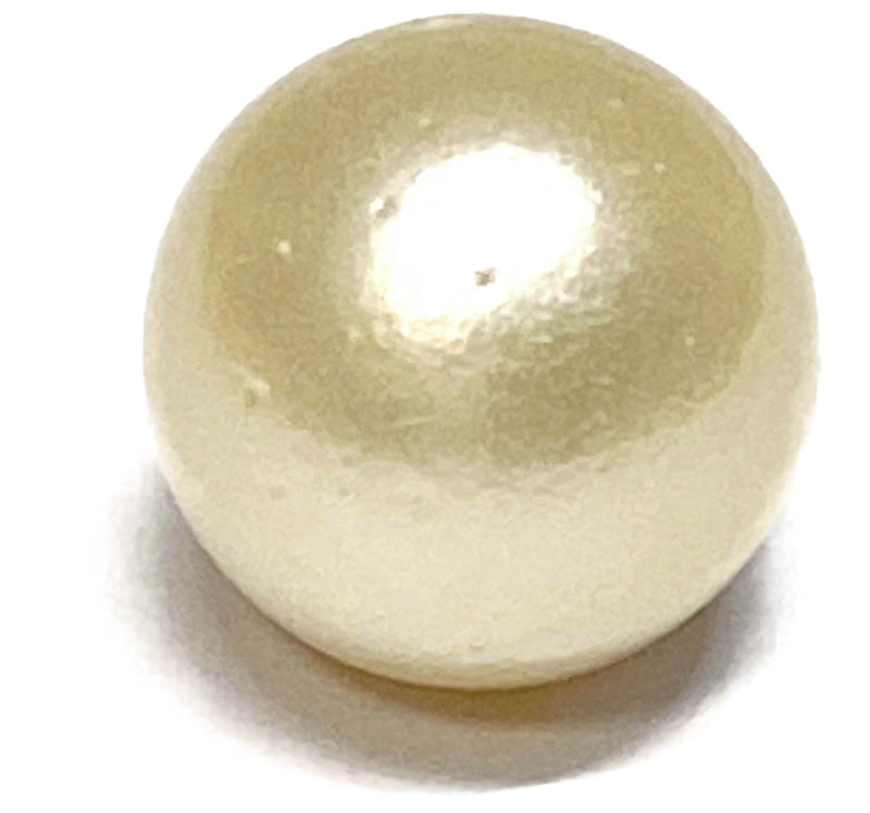 Round 18.9 Carat 13.8mm Natural Pale White Gold South Sea Pearl Loose