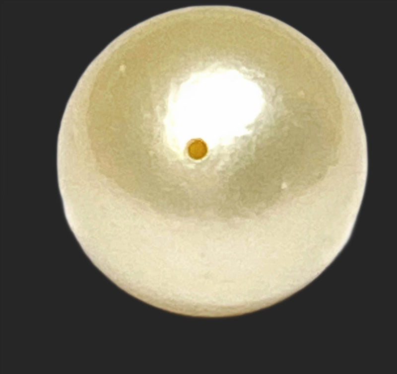 5A Round 14.4 Carat 12.5mm Pale Gold Australia South Sea Pearl Loose