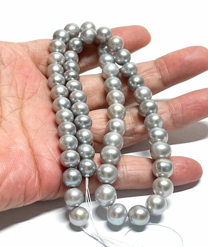 Round 7 - 7.5mm Edison Chocolate Brown Bronze Pearls 16" Strand
