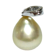 Huge 11.6 x 13.6mm Natural Champagne South Sea Pearl Pendant