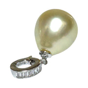 Huge 11.6 x 13.6mm Natural Champagne South Sea Pearl Pendant