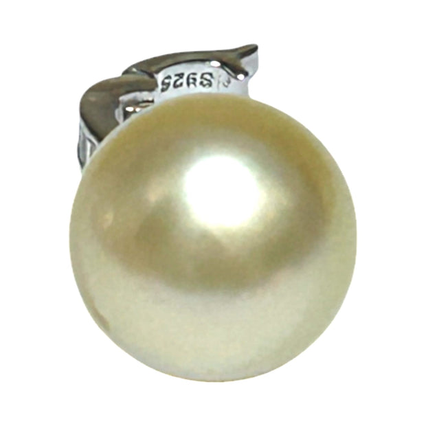 Huge 11.6 x 13.6mm Natural Champagne South Sea Pearl Pendant