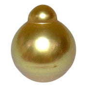 Deep Gold Philippines South Sea Pearl 13.6 x 16.3mm Un-Drilled