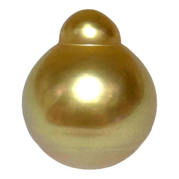 Deep Gold Philippines South Sea Pearl 13.6 x 16.3mm Un-Drilled