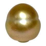 Giant 16.1 x 17.8mm 32.8 Carats Rich Gold South Sea Pearl Loose