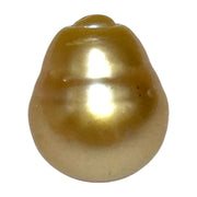 Giant 14.6 x 17.3mm 26.4 Carats Deep Golden Philippines Sea Pearl