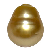 Giant 14.6 x 17.3mm 26.4 Carats Deep Golden Philippines Sea Pearl