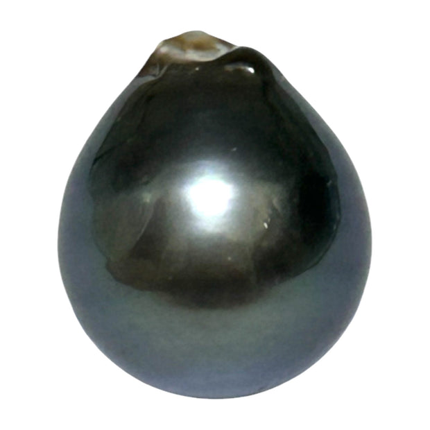 OVAL 13.2 x 15.6mm 18.6 Carats Tahitian Sea Peacock Grey Green Pearl