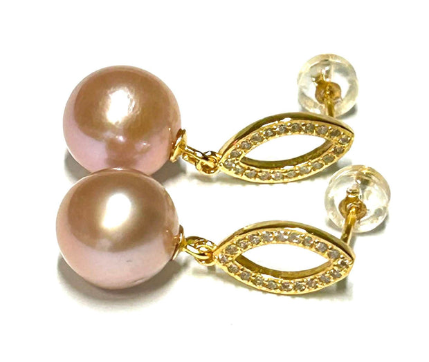 Natural Purple Pink Round 10mm Edison 5A Quality Pearl Dangle EarringsExquisite Natural Purple Pink Round 10mm Edison Cultured 5A Quality Pearl Dangle Earrings / Wedding Fine Pearl Jewelry / Best Gift For HerPEARL INFORMATIONPearl TypeOther Pearl EarringsFine JewelryThe Fine Pearls JewelryNatural Purple Pink Round 10mm Edison 5A Quality Pearl Dangle Earrings