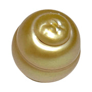 Baroque 13.8 x 16.1mm 22.2 Carats Deep Gold South Sea Loose Pearl