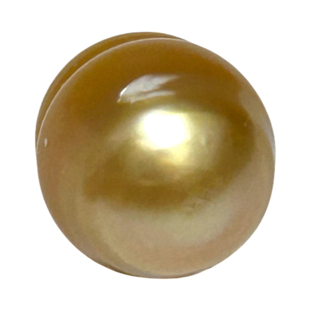 Baroque 13.8 x 16.1mm 22.2 Carats Deep Gold South Sea Loose Pearl