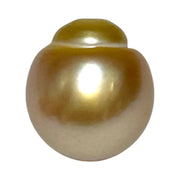 Giant 14.3 x 15.8mm 22.1 Carats Deep Golden South Sea Pearl Loose