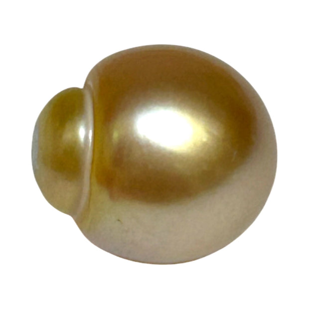 Giant 14.3 x 15.8mm 22.1 Carats Deep Golden South Sea Pearl Loose