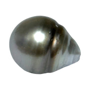 Pear 16.2 Carat 12.6 x 15.5mm Tahitian Peacock Gray Green Loose Pearl