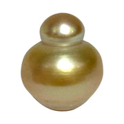 Baroque Giant 14.8 x 17.8mm Deep Gold Philippines South Sea Pearl