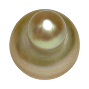 Baroque Giant 14.8 x 17.8mm Deep Gold Philippines South Sea Pearl