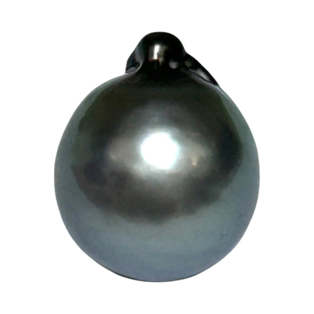 Huge 13.7 x 16.5mm 20 Carat Tahitian Sea Peacock Middle Gray Pearl